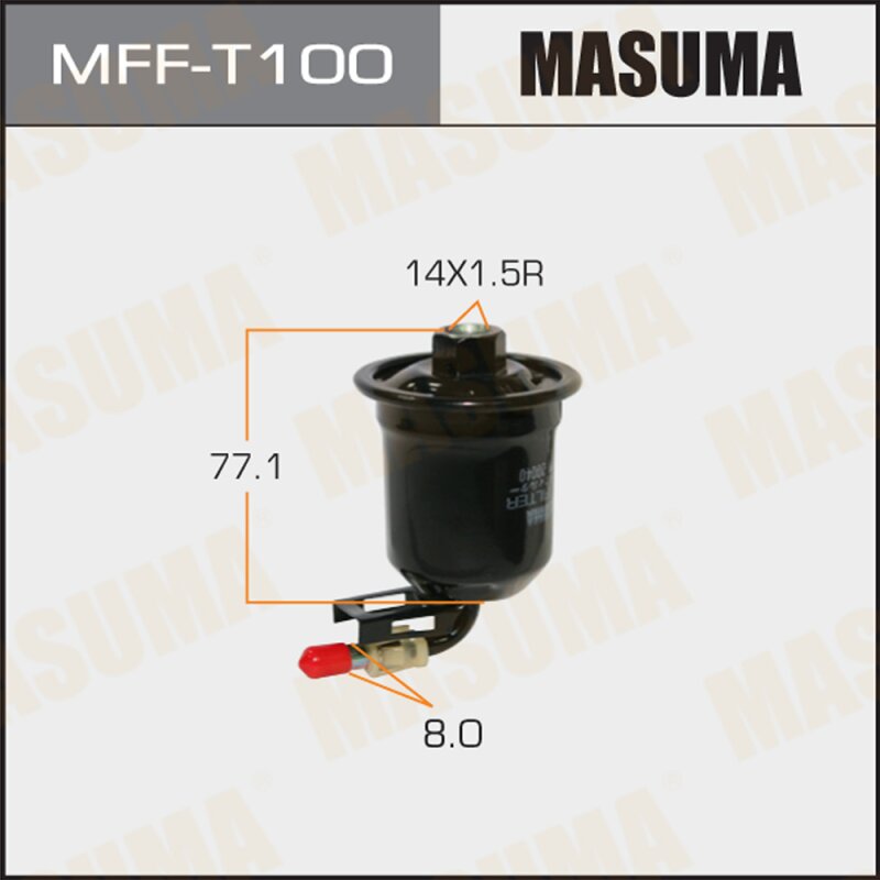 Фильтр топливный Masuma, арт. MFF-T100
Фильтр топливный Masuma, арт. MFF-T100