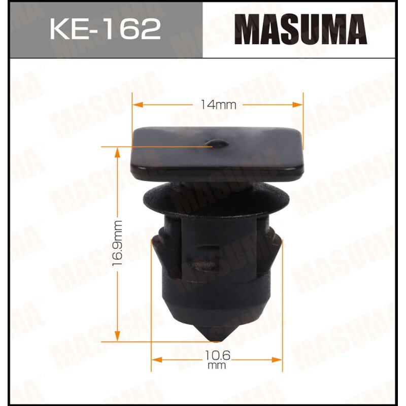 Клипса крепежная MASUMA KE-162 (OEM 4D0867299D)
Клипса крепежная MASUMA KE-162 (OEM 4D0867299D)