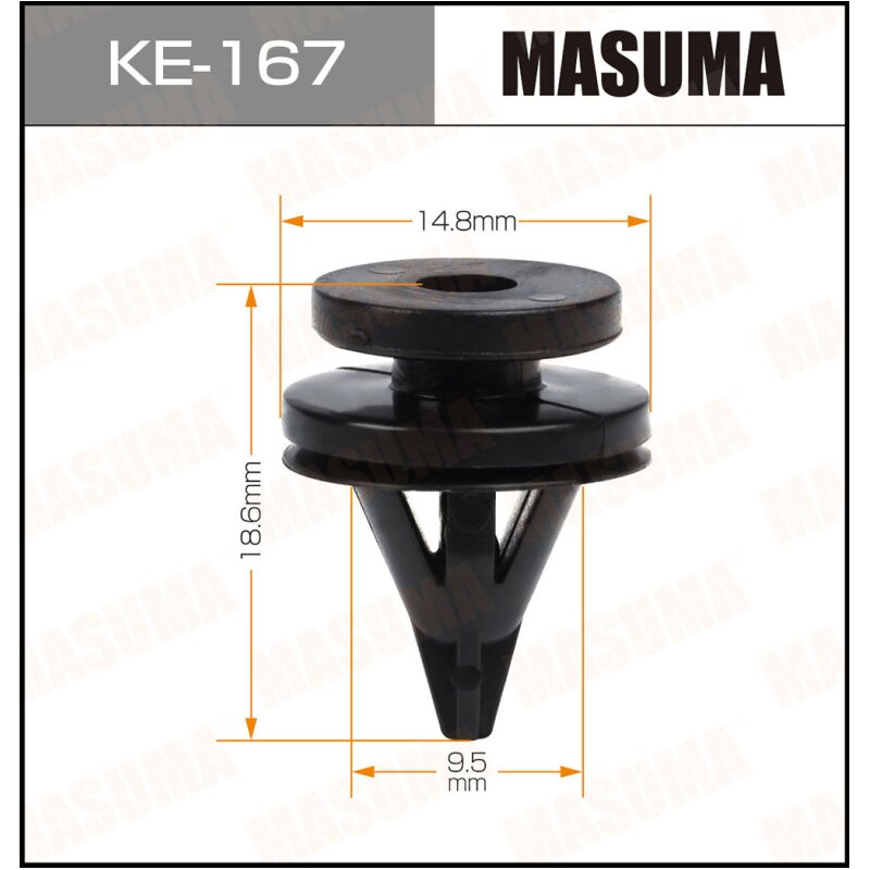 Клипса крепежная MASUMA KE-167 (OEM 7703077354)
Клипса крепежная MASUMA KE-167 (OEM 7703077354)