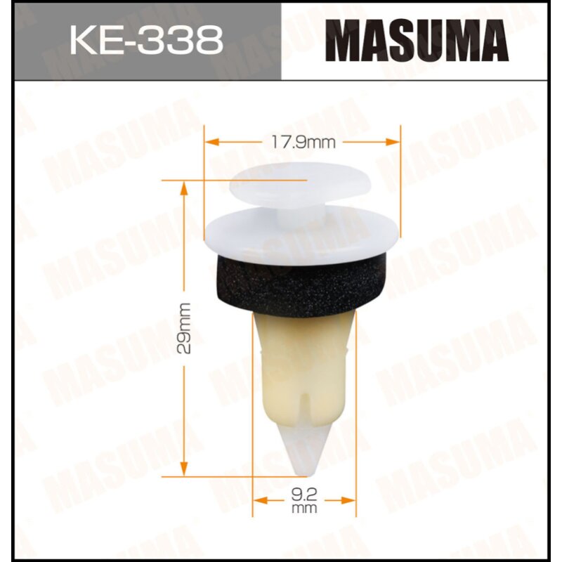 Клипса крепежная MASUMA KE-338 (OEM 55350747AB)
Клипса крепежная MASUMA KE-338 (OEM 55350747AB)