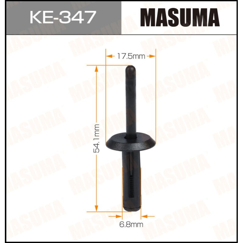 Клипса крепежная MASUMA KE-347 (OEM 10109689, 12337915
Клипса крепежная MASUMA KE-347 (OEM 10109689, 12337915
