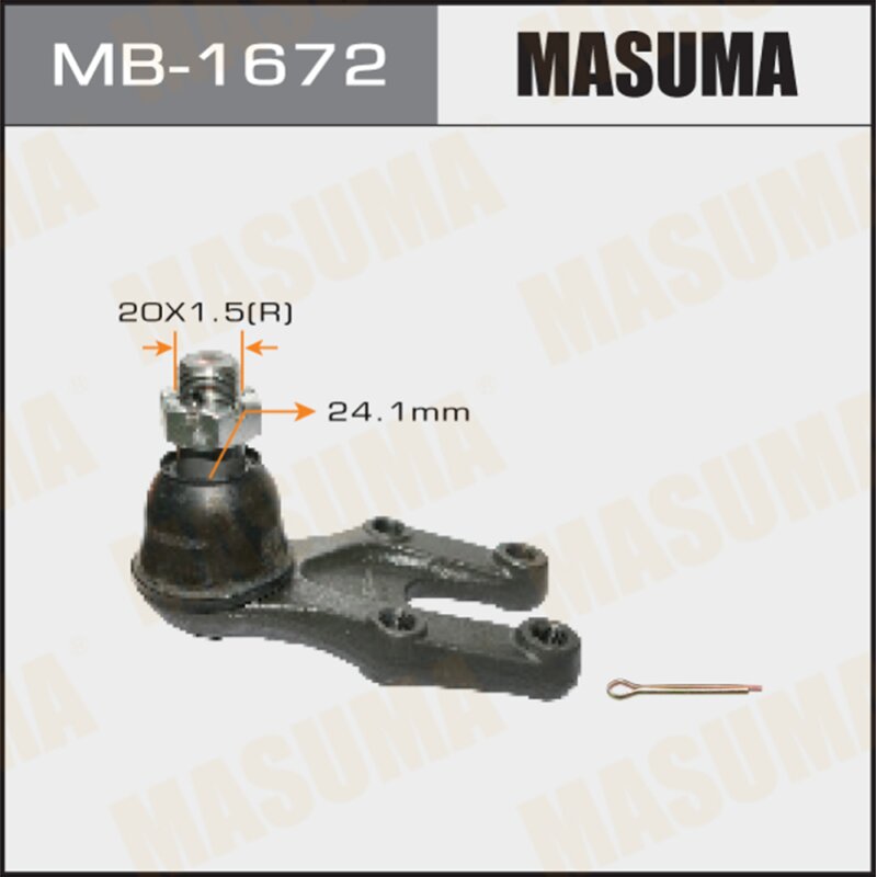 Шаровая опора MASUMA front low BONGO/ SK82V, SK22T
Шаровая опора MASUMA front low BONGO/ SK82V, SK22T