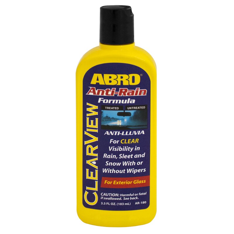 Антидождь ABRO Anti-Rain ClearView, для стекол и фар, с водоотталкивающим эффектом, флакон 103мл, арт. AR-180
Антидождь ABRO Anti-Rain ClearView, для стекол и фар, с водоотталкивающим эффектом, флакон 103мл, арт. AR-180
