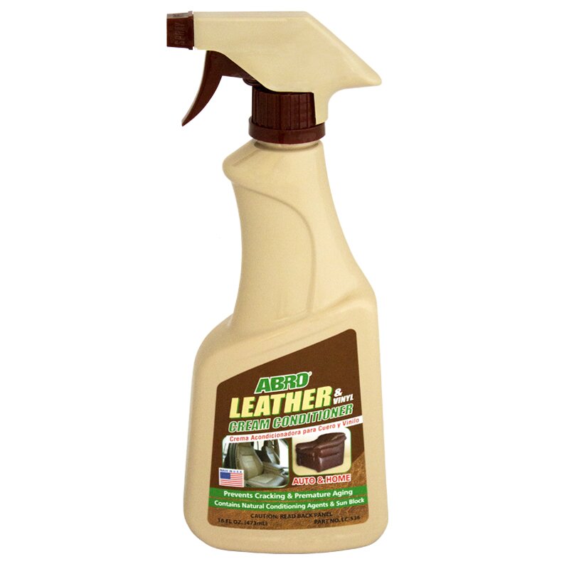 Полироль-кондиционер салона ABRO Leather & Vinyl Cream Conditioner, для кожи и винила, с защитой от от УФ-лучей, бутылка с триггером 472мл, арт. LC-536
Полироль-кондиционер салона ABRO Leather & Vinyl Cream Conditioner, для кожи и винила, с защитой от от УФ-лучей, бутылка с триггером 472мл, арт. LC-536