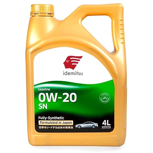 Масло моторное IDEMITSU F-S 0w20 синтетическое, SN/GF-5, для бензинового двигателя, 4л
Масло моторное IDEMITSU F-S 0w20 синтетическое, SN/GF-5, для бензинового двигателя, 4л