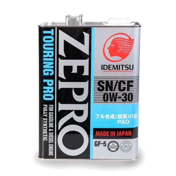 Масло моторное IDEMITSU Zepro Touring Pro 0w30 синтетическое, SN/CF/GF-5, для бензинового двигателя, 4л
Масло моторное IDEMITSU Zepro Touring Pro 0w30 синтетическое, SN/CF/GF-5, для бензинового двигателя, 4л