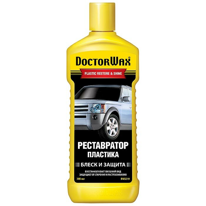 Полироль-реставратор кузова DoctorWax Plastic Restore & Shine, для пластиковых деталей, с водоотталкивающим эффектом, бутылка 300мл, арт. DW5219
Полироль-реставратор кузова DoctorWax Plastic Restore & Shine, для пластиковых деталей, с водоотталкивающим эффектом, бутылка 300мл, арт. DW5219