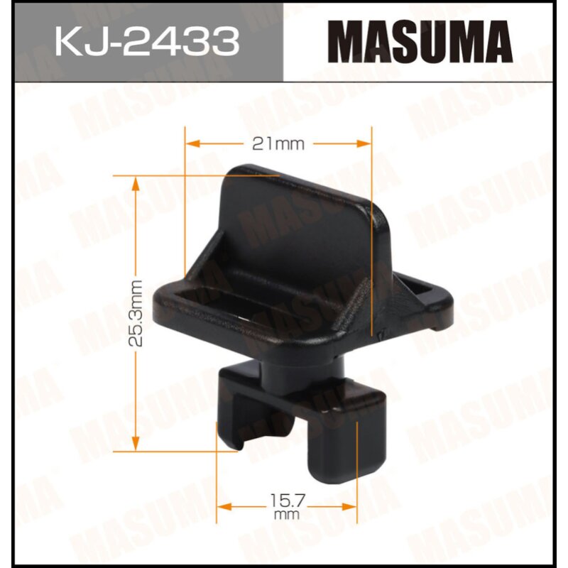 Клипса крепежная MASUMA KJ-2433 (OEM 52526-60030) (стоимость за упаковку 50 шт
Клипса крепежная MASUMA KJ-2433 (OEM 52526-60030) (стоимость за упаковку 50 шт