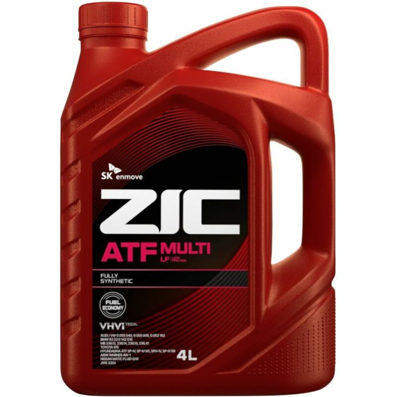 Масло трансмиссионное ZIC ATF Multi LF синтетическое, универсальное, 4л, арт. 162665
Масло трансмиссионное ZIC ATF Multi LF синтетическое, универсальное, 4л, арт. 162665