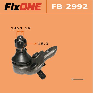 Шаровая опора "FIXONE" front low AVENSIS/ AT220L
Шаровая опора "FIXONE" front low AVENSIS/ AT220L