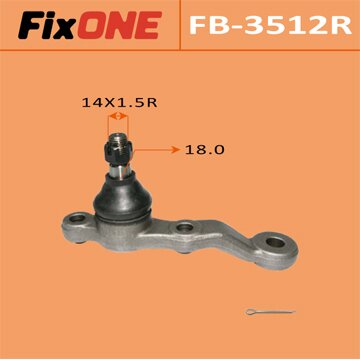 Шаровая опора "FIXONE" front low MARK II/ JZX90 RH
Шаровая опора "FIXONE" front low MARK II/ JZX90 RH