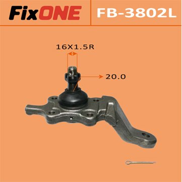 Шаровая опора FIXONE front low HILUX SURF KZN185, KDN185, RZN18#, VZN18#, KZJ185 LH (1/10)
Шаровая опора FIXONE front low HILUX SURF KZN185, KDN185, RZN18#, VZN18#, KZJ185 LH (1/10)