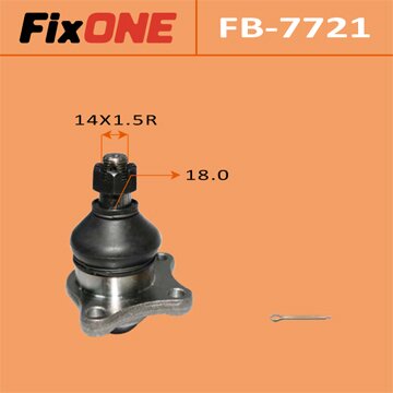 Шаровая опора "FIXONE" front up PAJERO/ V24W, V44W
Шаровая опора "FIXONE" front up PAJERO/ V24W, V44W