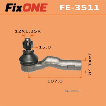 Наконечник рулевой тяги "FIXONE" MARK II/ JZX100
Наконечник рулевой тяги "FIXONE" MARK II/ JZX100