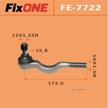 Наконечник рулевой тяги "FIXONE" in PAJERO/ V24W
Наконечник рулевой тяги "FIXONE" in PAJERO/ V24W