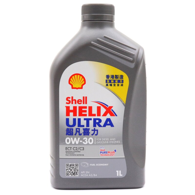 Масло моторное Shell Ultra ECT 0w30 синтетическое, SN, ACEA C2/C3, универсальное, 1л
Масло моторное Shell Ultra ECT 0w30 синтетическое, SN, ACEA C2/C3, универсальное, 1л