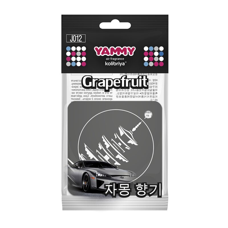 Ароматизатор подвес. Yammy картон с пропиткой Квадрат "Grapefuit" (1/200
Ароматизатор подвес. Yammy картон с пропиткой Квадрат "Grapefuit" (1/200