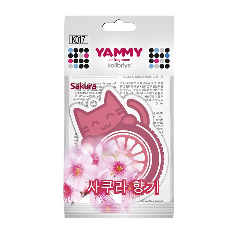 Ароматизатор подвес. Yammy картон с пропиткой Котик "Sakura" (1/200)
Ароматизатор подвес. Yammy картон с пропиткой Котик "Sakura" (1/200)
