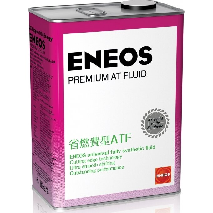 Масло трансмиссионное Eneos Premium ATF Fluid синтетическое, универсальное, 4л, арт. 8809478942032
Масло трансмиссионное Eneos Premium ATF Fluid синтетическое, универсальное, 4л, арт. 8809478942032