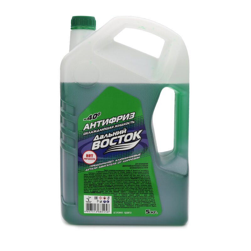 Антифриз Дальний Восток, зеленый, -40°C, 5кг, арт. TG5
Антифриз Дальний Восток, зеленый, -40°C, 5кг, арт. TG5