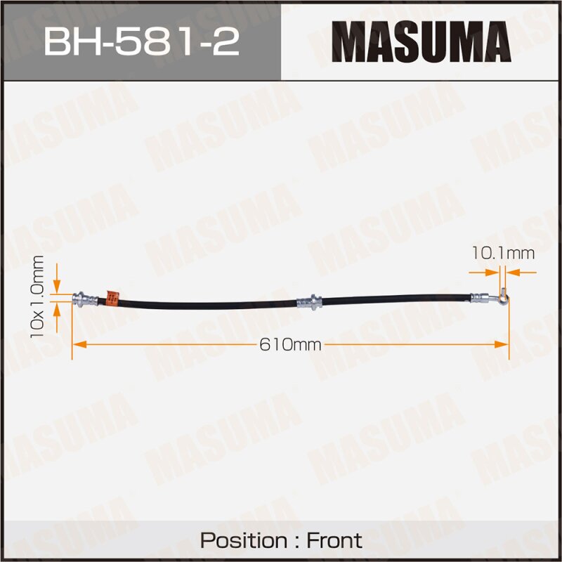 Шланг тормозной MASUMA N- /front/ X-TRAIL T31 RH
Шланг тормозной MASUMA N- /front/ X-TRAIL T31 RH