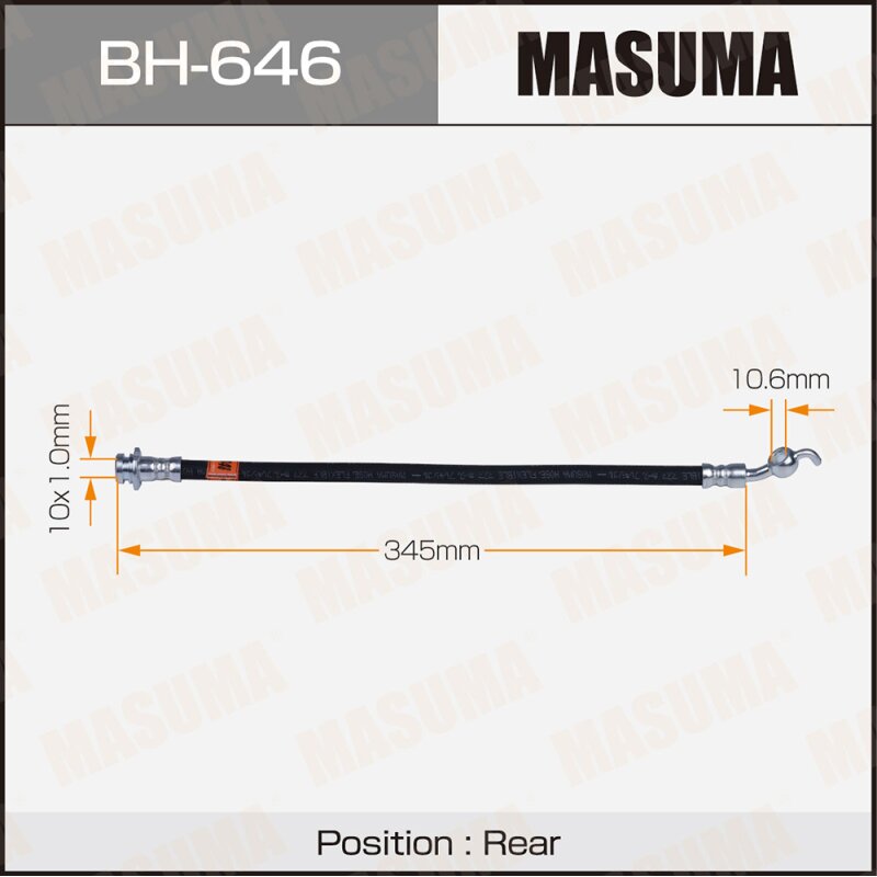 Шланг тормозной MASUMA N- /rear/ M37 Y51
Шланг тормозной MASUMA N- /rear/ M37 Y51