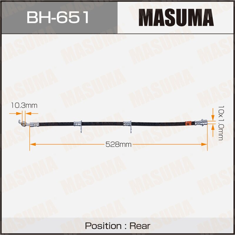 Шланг тормозной MASUMA T- /rear/ RX450H GYL15L
Шланг тормозной MASUMA T- /rear/ RX450H GYL15L