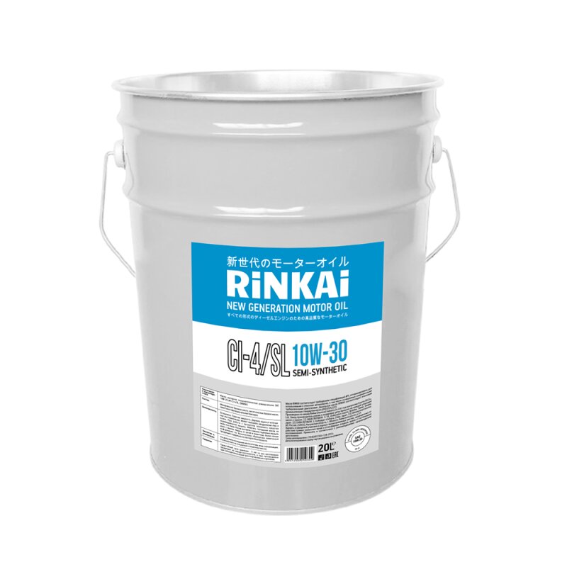 Масло моторное Rinkai 10w30 полусинтетическое, SL/CI-4, для дизельного двигателя, 20л, арт. 824233
Масло моторное Rinkai 10w30 полусинтетическое, SL/CI-4, для дизельного двигателя, 20л, арт. 824233