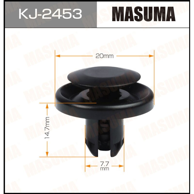 Клипса крепежная MASUMA KJ-2453 (OEM 909140068) (стоимость за упаковку 50 шт
Клипса крепежная MASUMA KJ-2453 (OEM 909140068) (стоимость за упаковку 50 шт