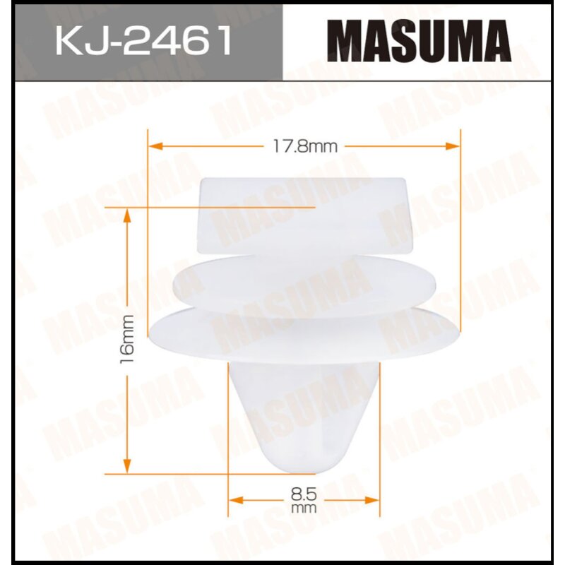 Клипса крепежная MASUMA KJ-2461 (OEM 51787-60070)
Клипса крепежная MASUMA KJ-2461 (OEM 51787-60070)