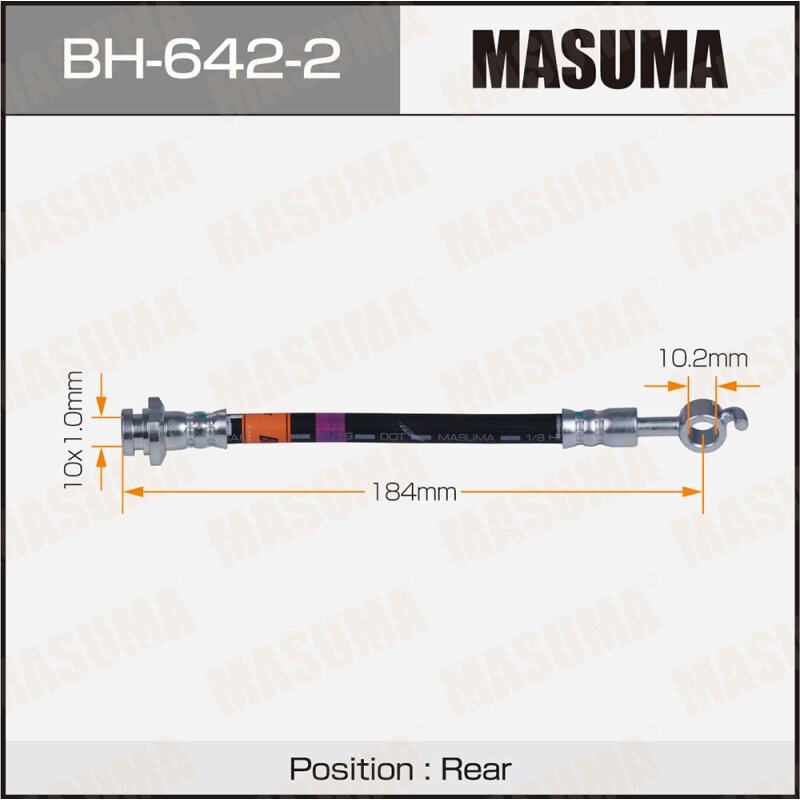 Шланг тормозной MASUMA N- /rear/ JUKE F15E LH
Шланг тормозной MASUMA N- /rear/ JUKE F15E LH