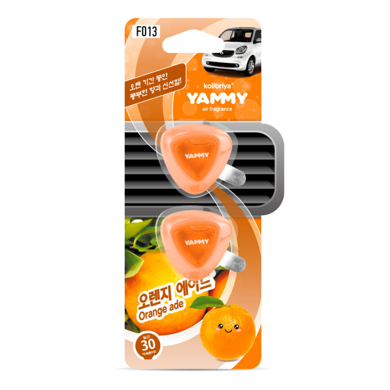 Ароматизатор на дефлектор Yammy "Orange Ade" жидкий
Ароматизатор на дефлектор Yammy "Orange Ade" жидкий