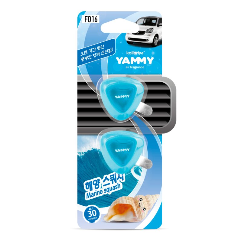 Ароматизатор на дефлектор Yammy "Marine Squash" жидкий
Ароматизатор на дефлектор Yammy "Marine Squash" жидкий