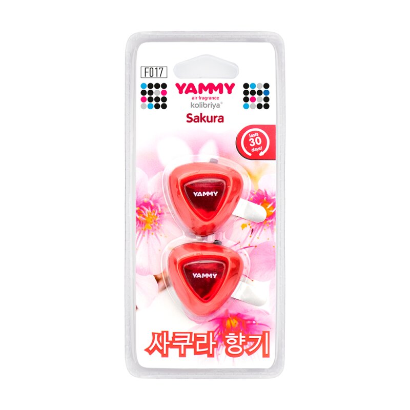 Ароматизатор на дефлектор Yammy "Sakura" жидкий
Ароматизатор на дефлектор Yammy "Sakura" жидкий