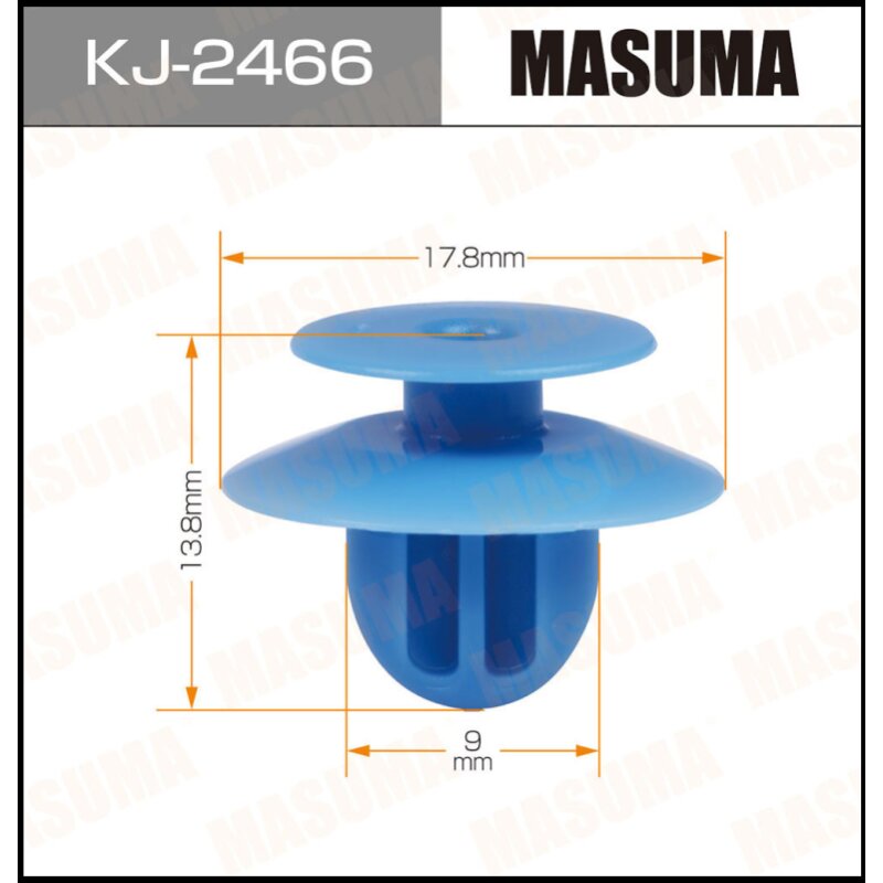 Клипса крепежная MASUMA KJ-2466 (OEM MU000977)
Клипса крепежная MASUMA KJ-2466 (OEM MU000977)
