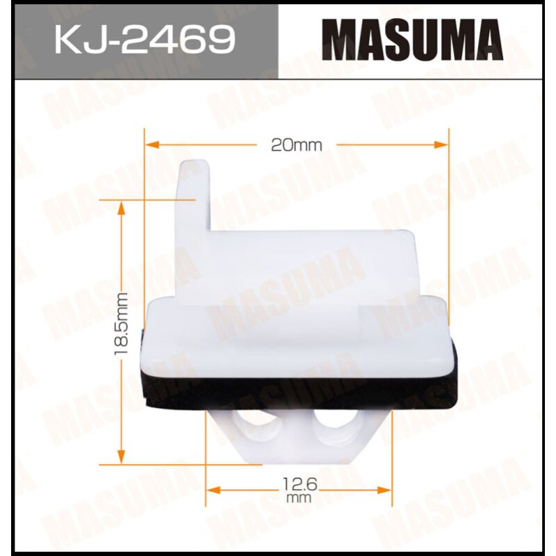 Клипса крепежная MASUMA KJ-2469 (OEM 91514-SYP-003)
Клипса крепежная MASUMA KJ-2469 (OEM 91514-SYP-003)