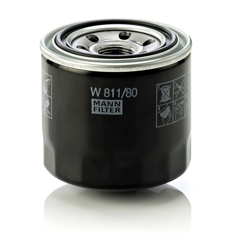 Фильтр масляный MANN-FILTER, арт. W811/80
Фильтр масляный MANN-FILTER, арт. W811/80