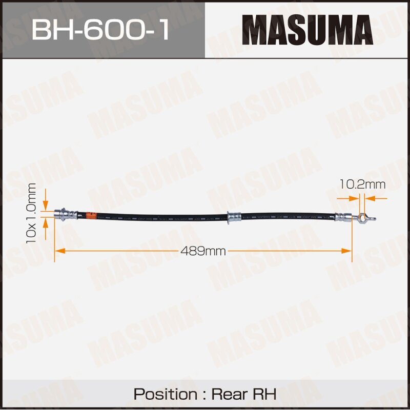 Шланг тормозной MASUMA T- /rear/ HIGHLANDER / GSU45L, GVU48L RH
Шланг тормозной MASUMA T- /rear/ HIGHLANDER / GSU45L, GVU48L RH