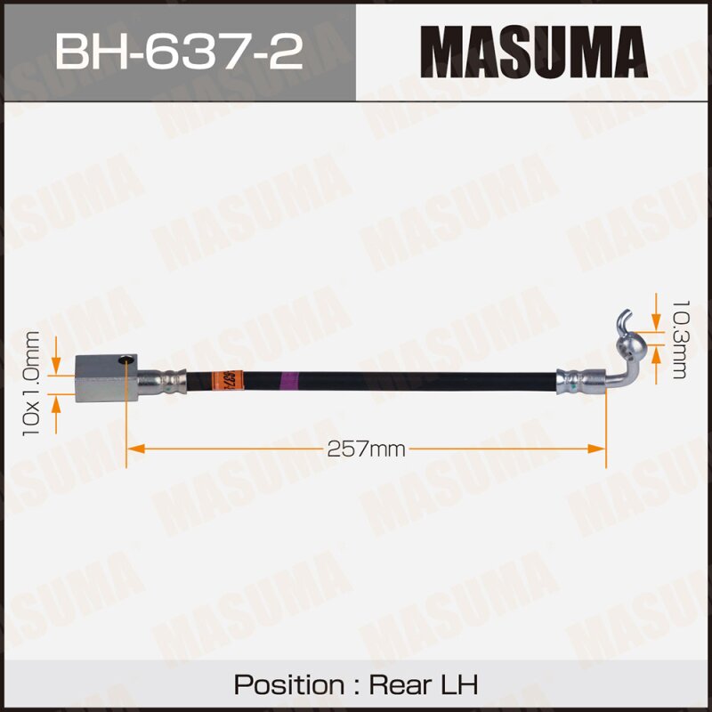 Шланг тормозной MASUMA N- /rear/ FX35, FX45 / S50 LH
Шланг тормозной MASUMA N- /rear/ FX35, FX45 / S50 LH