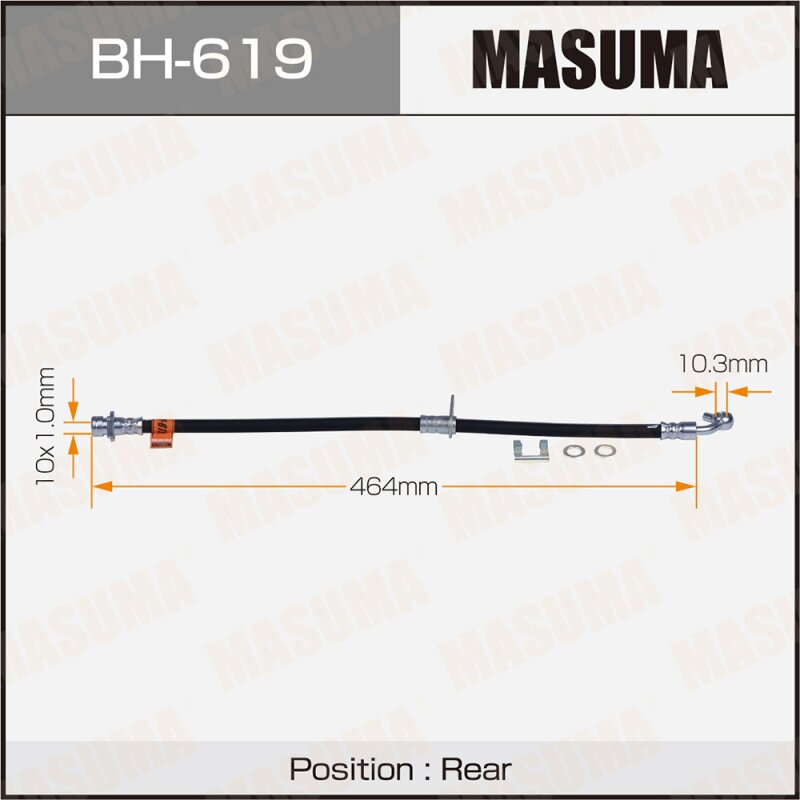 Шланг тормозной MASUMA H- /rear/ CR-V/ RE#
Шланг тормозной MASUMA H- /rear/ CR-V/ RE#