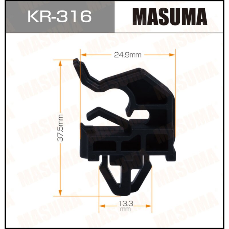 Клипса крепежная MASUMA KR-316 (OEM 81174-2L000)
Клипса крепежная MASUMA KR-316 (OEM 81174-2L000)