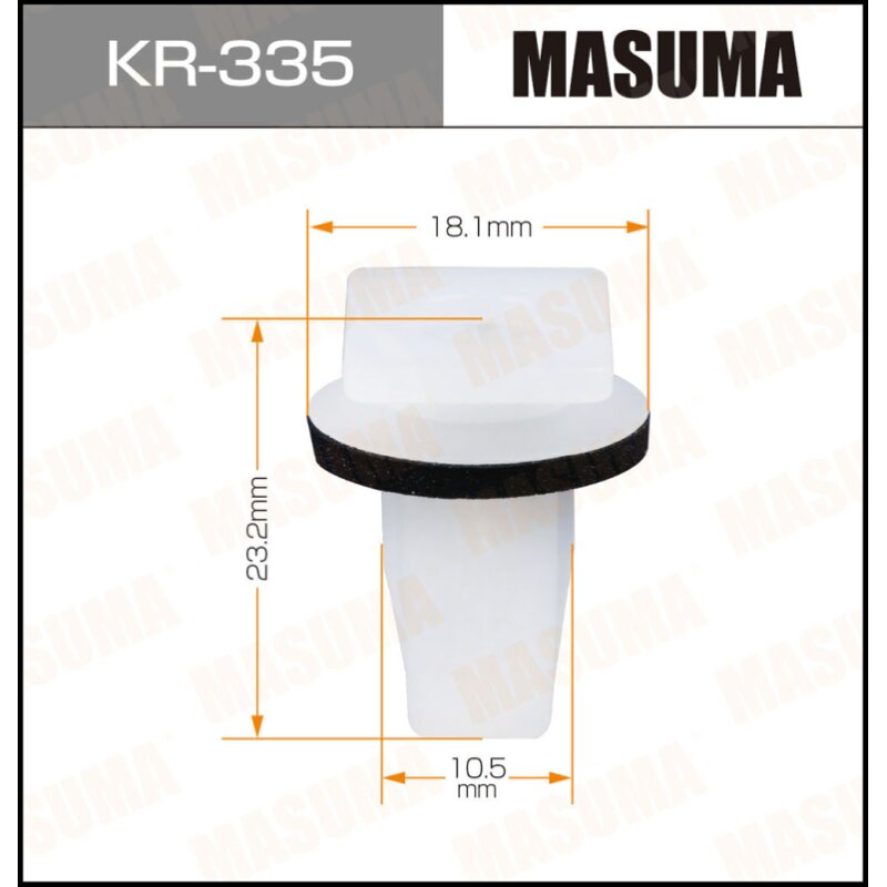 Клипса крепежная MASUMA KR-335 (OEM 86625-3S000)
Клипса крепежная MASUMA KR-335 (OEM 86625-3S000)