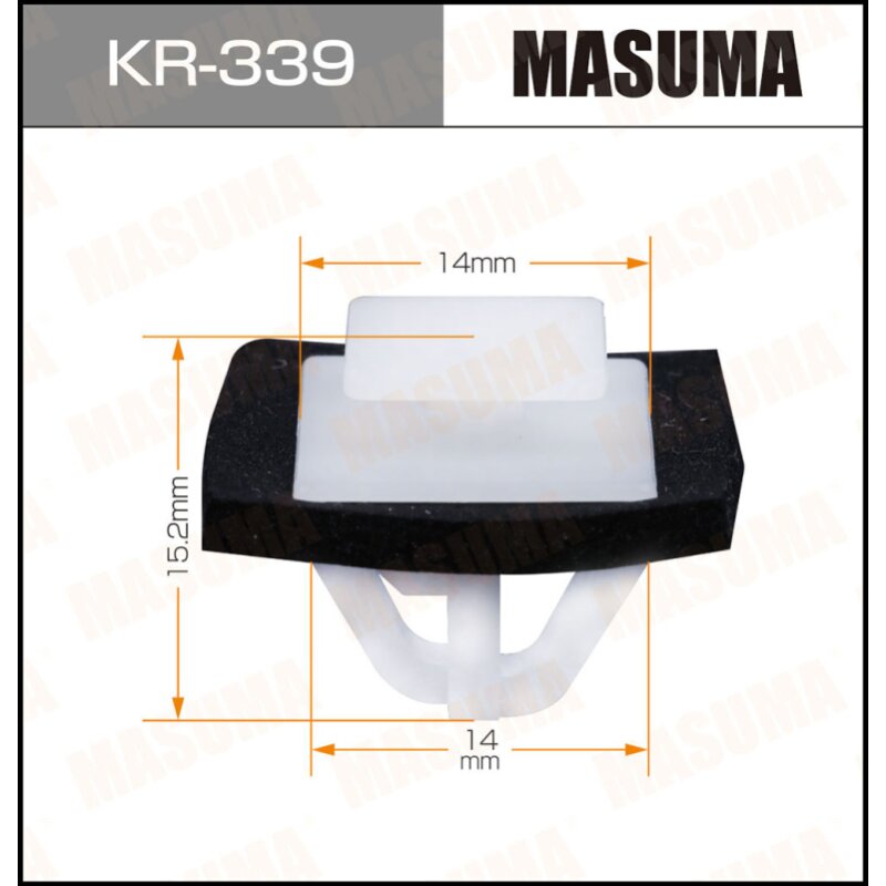 Клипса крепежная MASUMA KR-339 (OEM 87716-2W000)
Клипса крепежная MASUMA KR-339 (OEM 87716-2W000)
