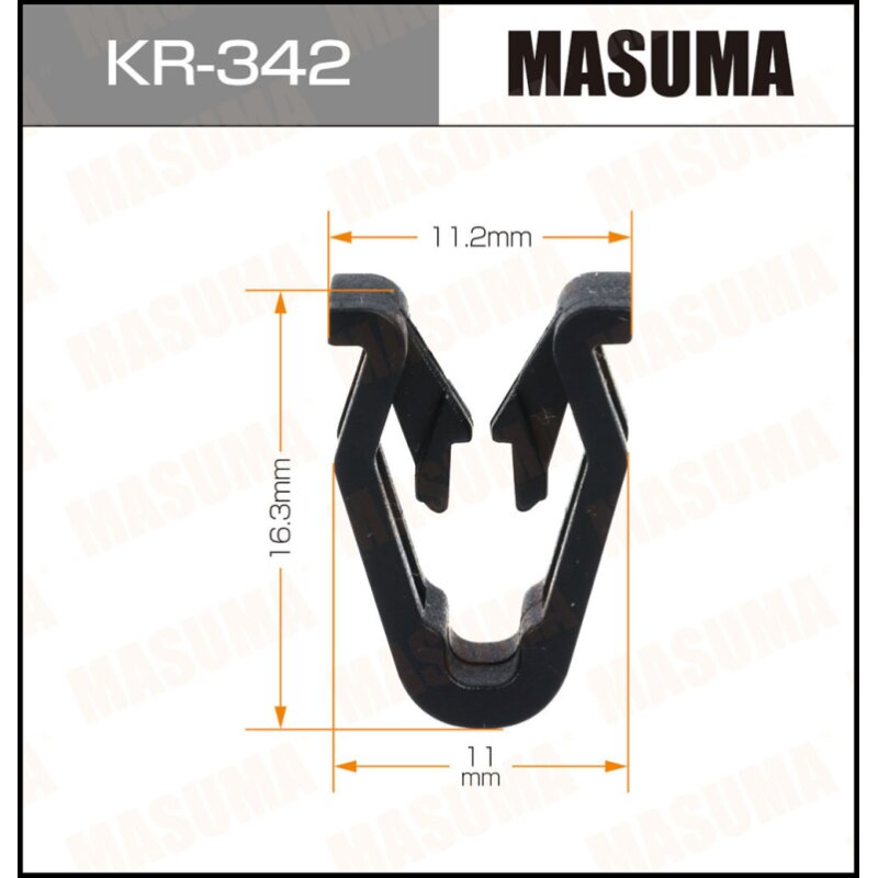 Клипса крепежная MASUMA KR-342 (OEM 85858-3S000)
Клипса крепежная MASUMA KR-342 (OEM 85858-3S000)