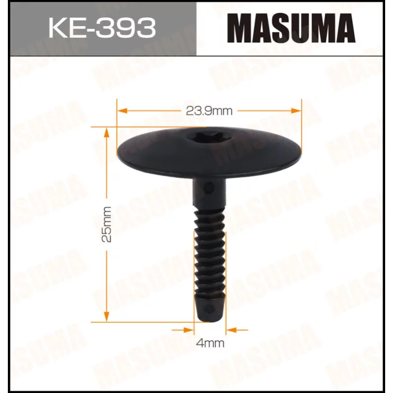 Клипса крепежная MASUMA KE-393 (OEM 07147296886)
Клипса крепежная MASUMA KE-393 (OEM 07147296886)