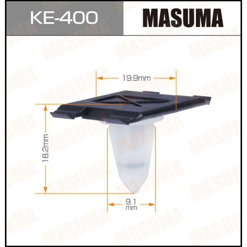 Клипса крепежная MASUMA KE-400 (OEM 51718259025) (стоимость за упаковку 50 шт
Клипса крепежная MASUMA KE-400 (OEM 51718259025) (стоимость за упаковку 50 шт
