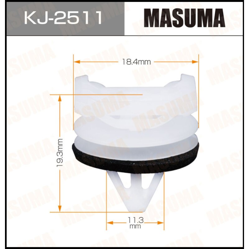 Клипса крепежная MASUMA KJ-2511 (OEM KD45-51-W24) (стоимость за упаковку 50 шт
Клипса крепежная MASUMA KJ-2511 (OEM KD45-51-W24) (стоимость за упаковку 50 шт