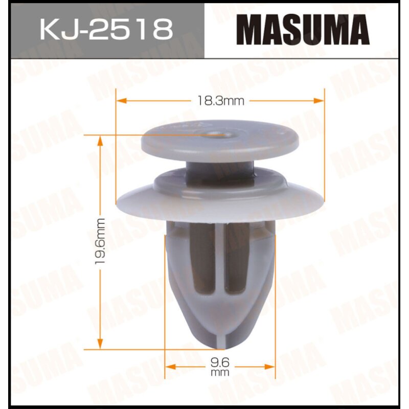 Клипса крепежная MASUMA KJ-2518 (OEM KD53-51-W24) (стоимость за упаковку 50 шт
Клипса крепежная MASUMA KJ-2518 (OEM KD53-51-W24) (стоимость за упаковку 50 шт