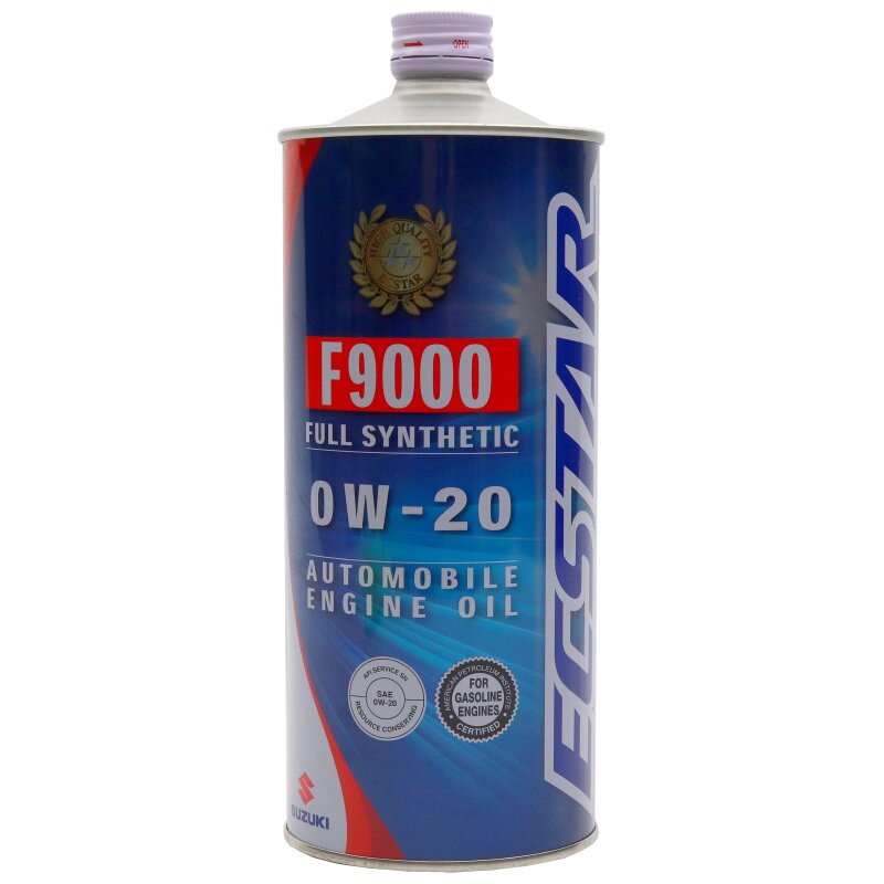 Масло моторное Suzuki Ecstar F9000 0w20 синтетическое, SN/GF-5, для бензинового двигателя, 1л, арт. 99M00-22R01-001
Масло моторное Suzuki Ecstar F9000 0w20 синтетическое, SN/GF-5, для бензинового двигателя, 1л, арт. 99M00-22R01-001