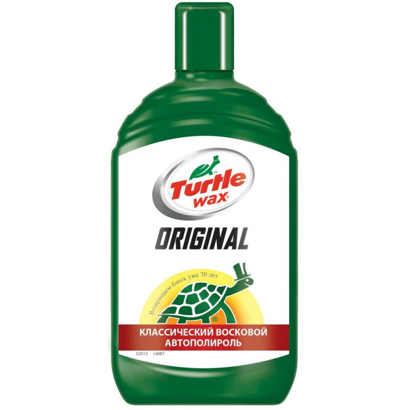 Полироль кузова Turtle Wax Original Car Wax, с воском, с защитой от негативного воздействия осадков, усиливает блеск, бутылка 500мл, арт. 53013
Полироль кузова Turtle Wax Original Car Wax, с воском, с защитой от негативного воздействия осадков, усиливает блеск, бутылка 500мл, арт. 53013